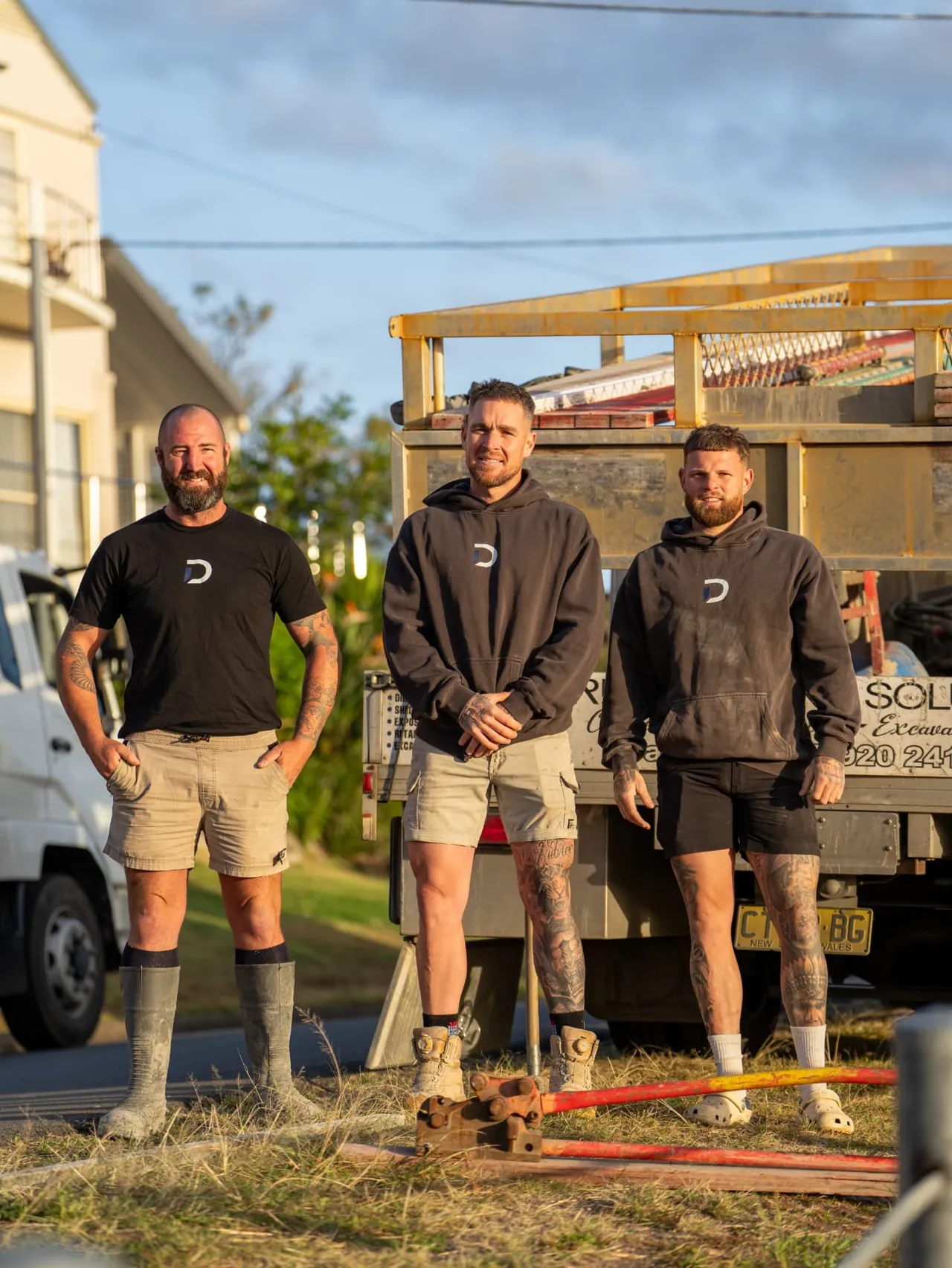 The Desired Concrete & Landscapes team on site